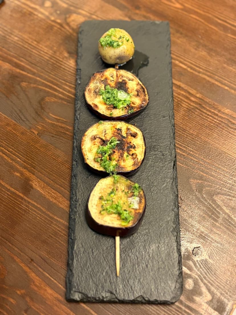 PINCHO DE BERENJENA/ EGGLANT SKEWER