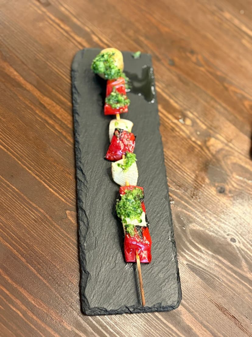 PINCHO DE PIMIENTO Y CEBOLLA/ PEPPER AND ONION SKEWER